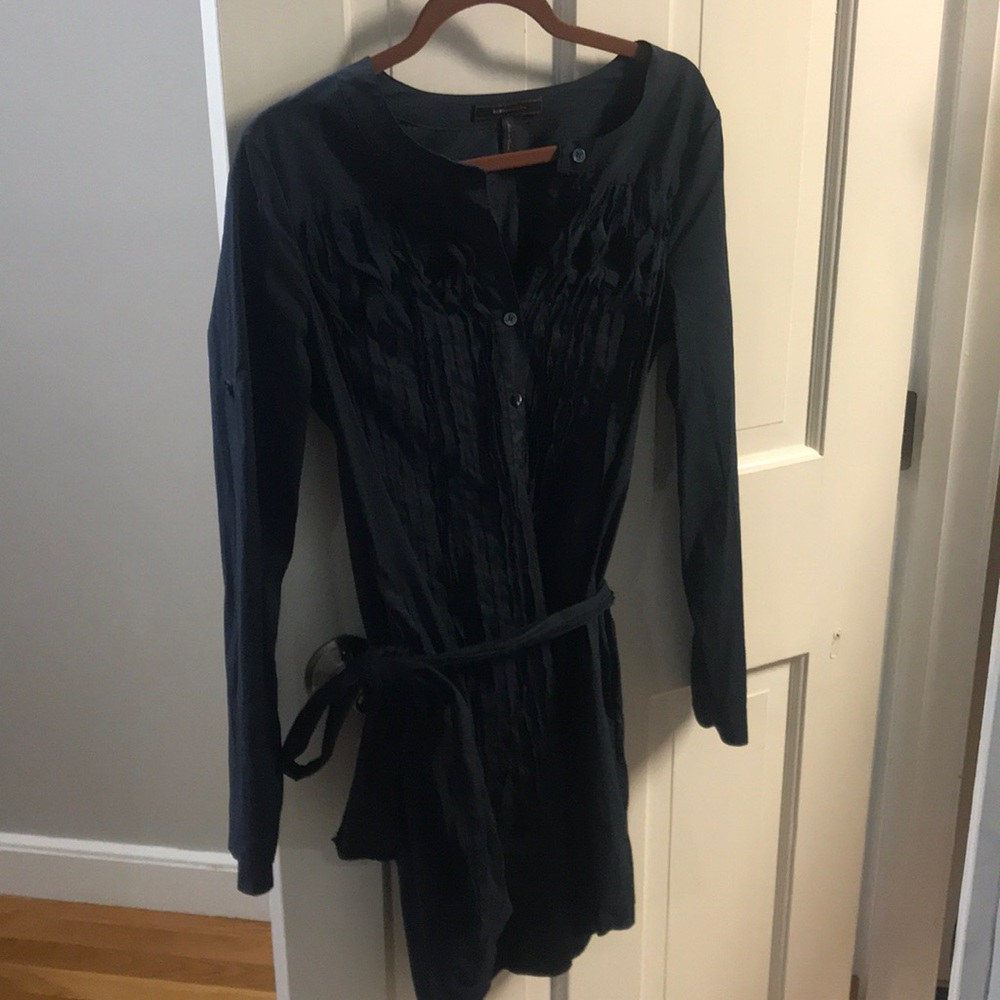 Navy BCBG shirt dress